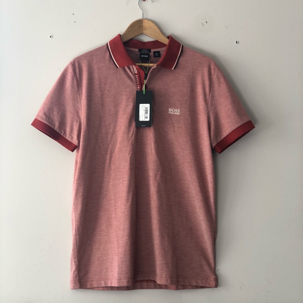 Hugo Boss Red Polo T- Shirt